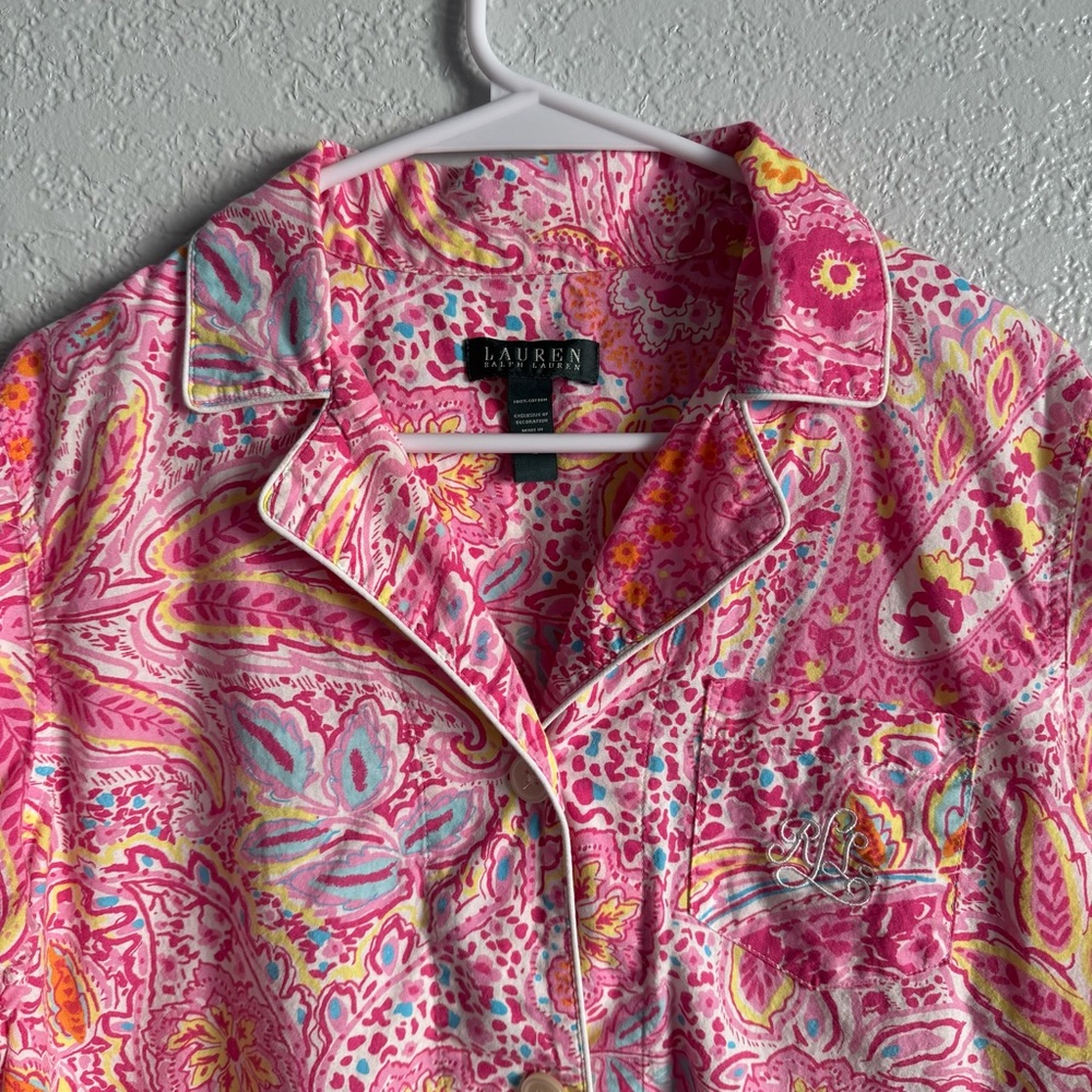 Lauren Ralph Lauren Pink Paisley shirt